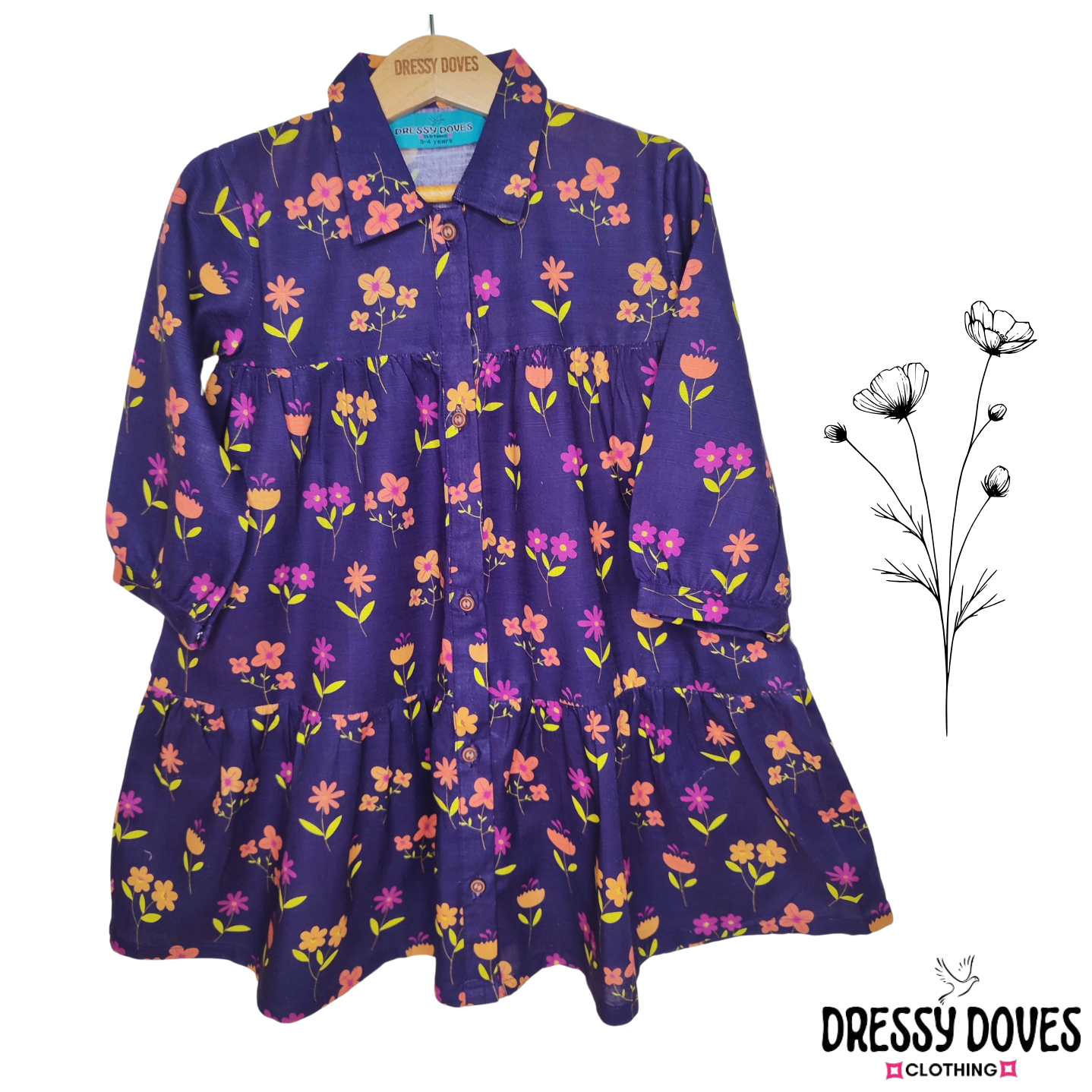 Khaddar-KDR01-Purple (frock+tight)