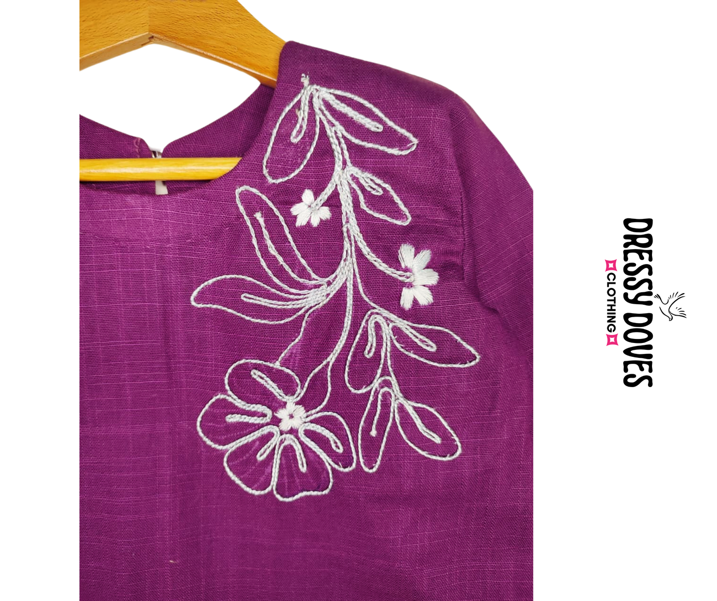 Lilly Violet Hazara Hand Embroidery (2 Piece)