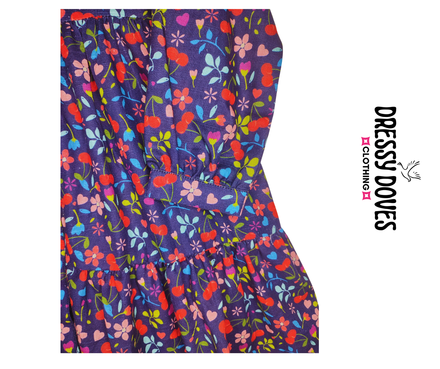 Khaddar Blue Cherry (Frock)