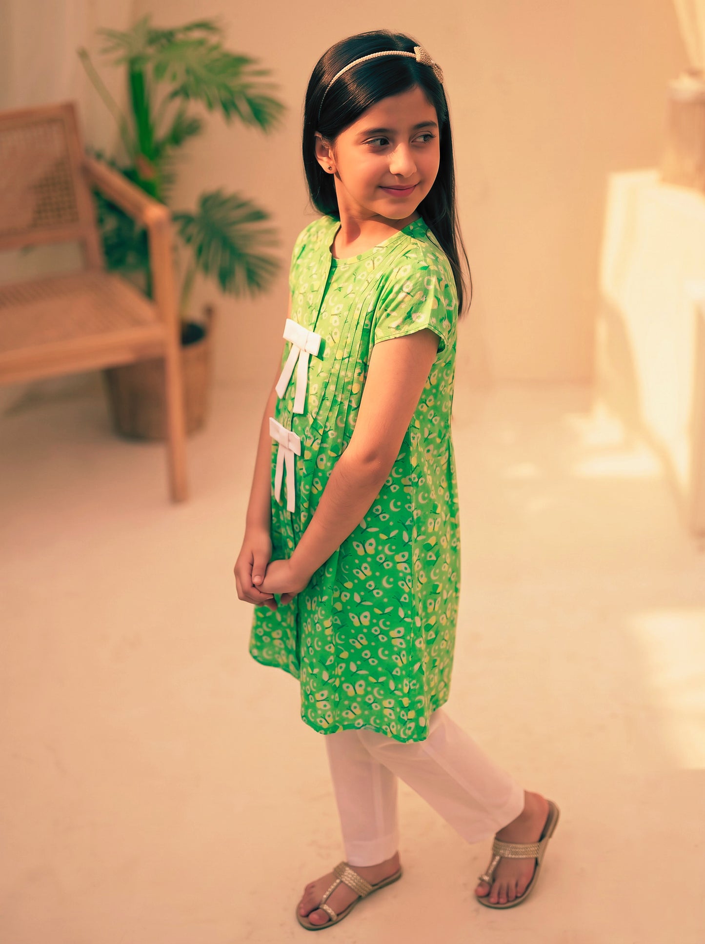 Green Shirt+ Trouser-Azadi Collection