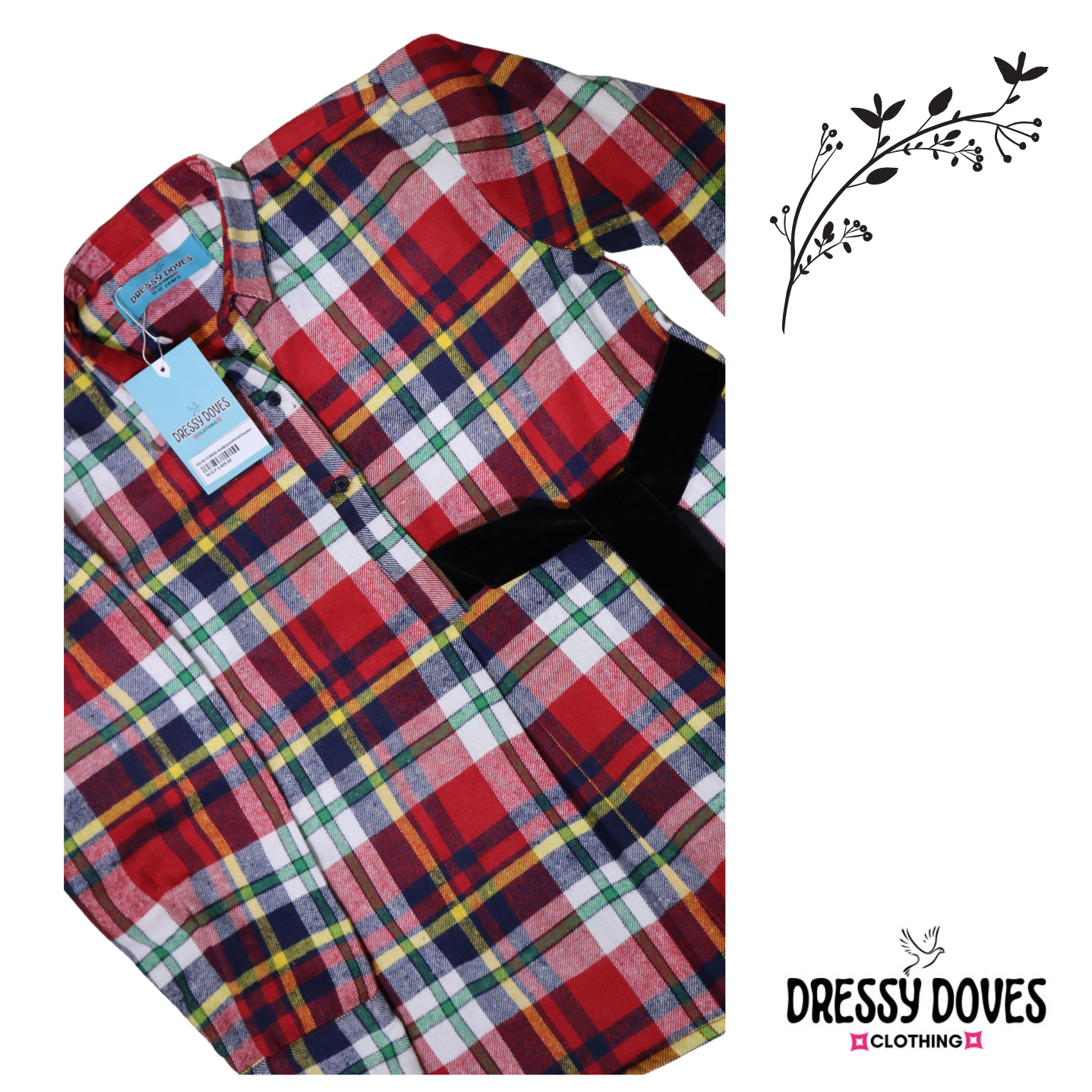 Flannel-Red Check (Only Shirt)