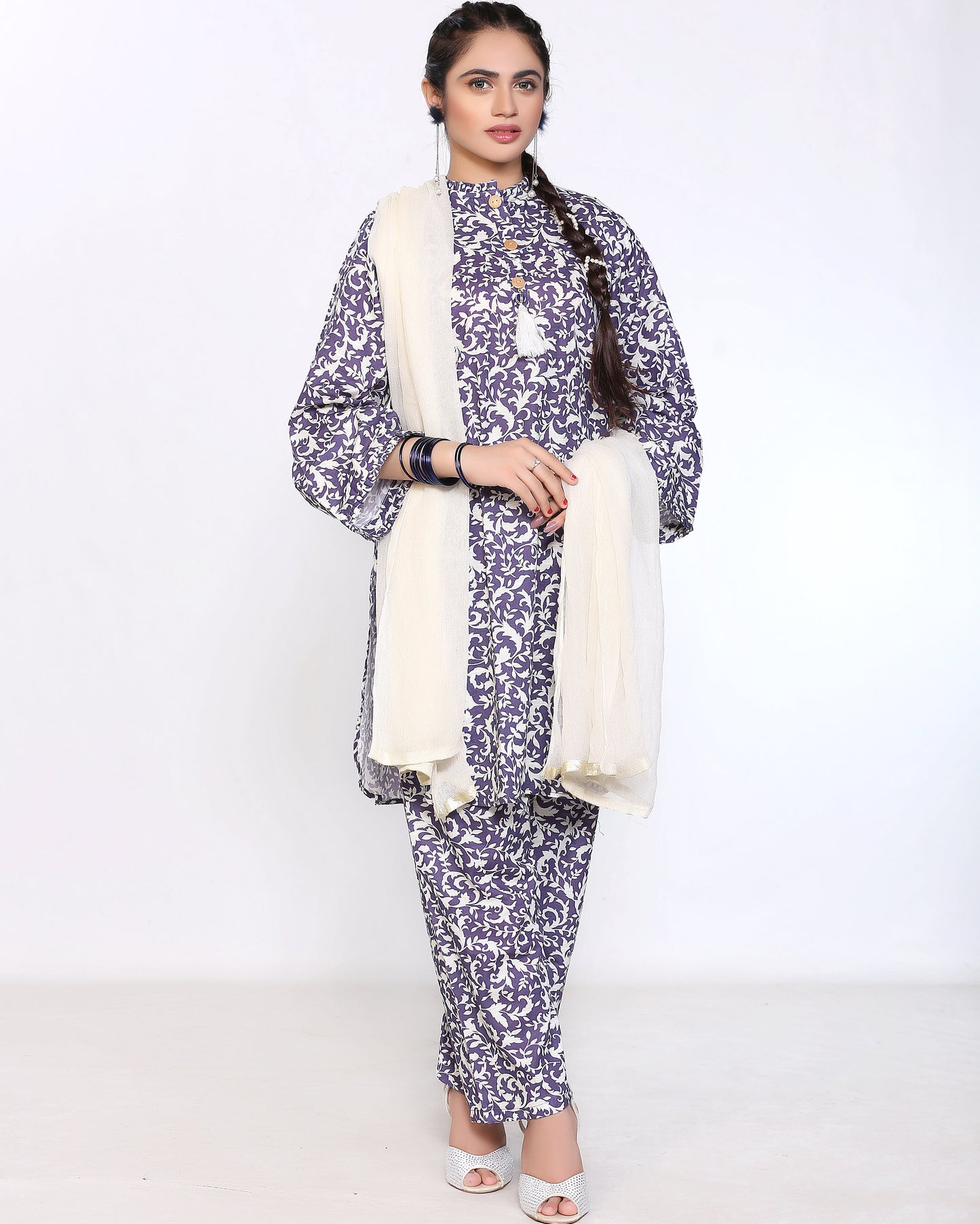 Khaddar KDR-Purple (Shirt +Trouser)