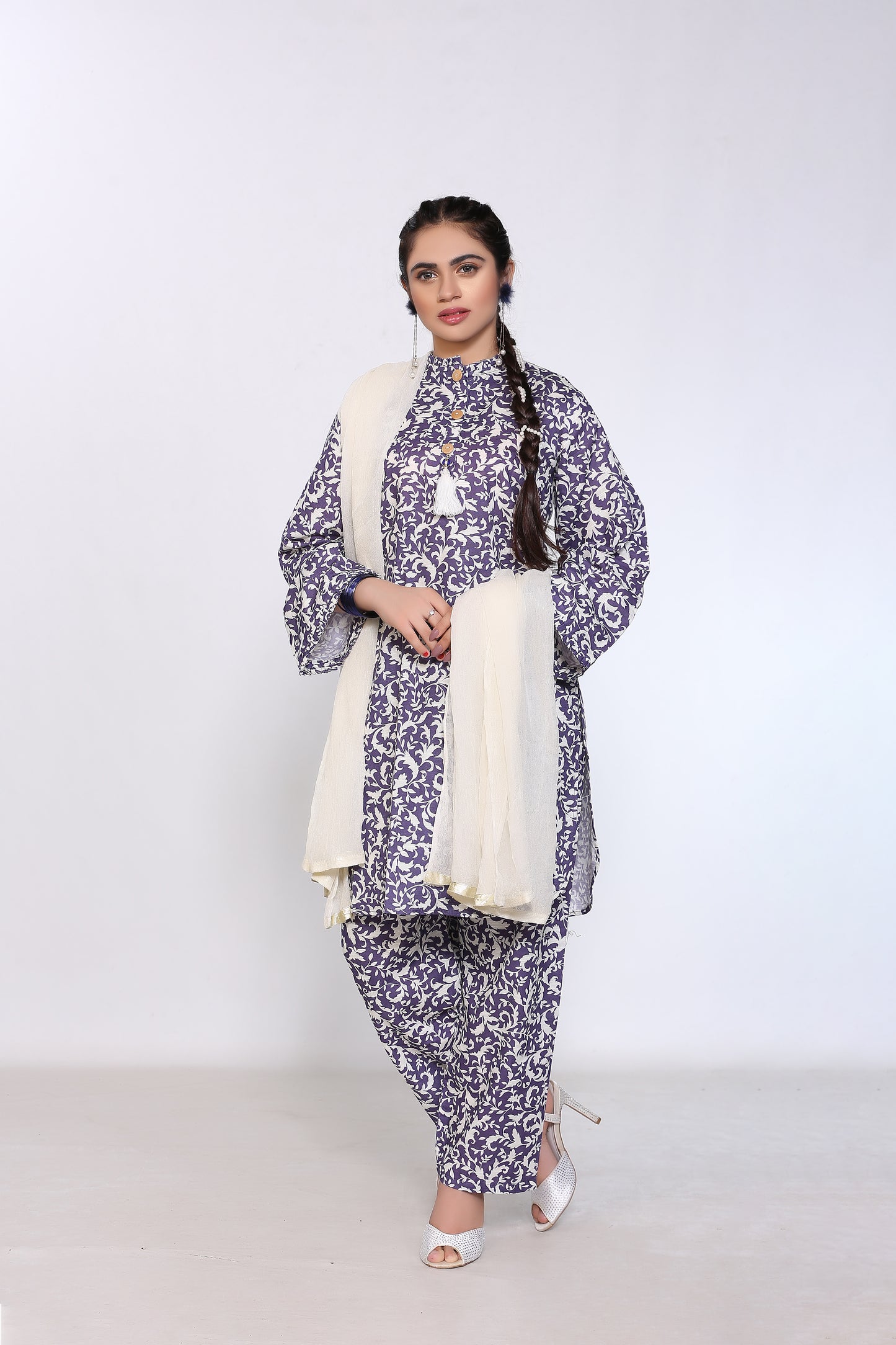 Khaddar KDR-Purple (Shirt +Trouser)