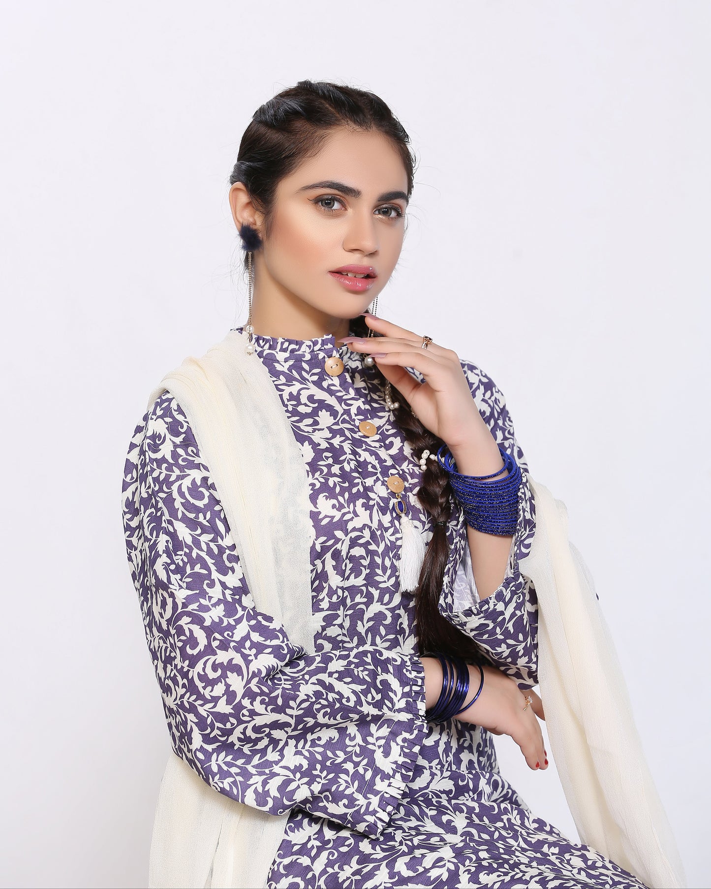 Khaddar KDR-Purple (Shirt +Trouser)