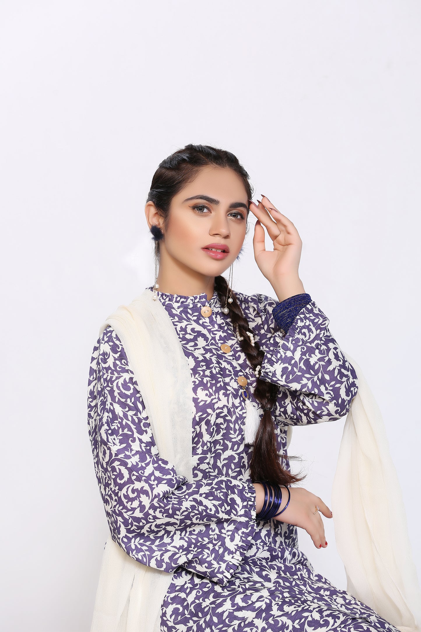 Khaddar KDR-Purple (Shirt +Trouser)