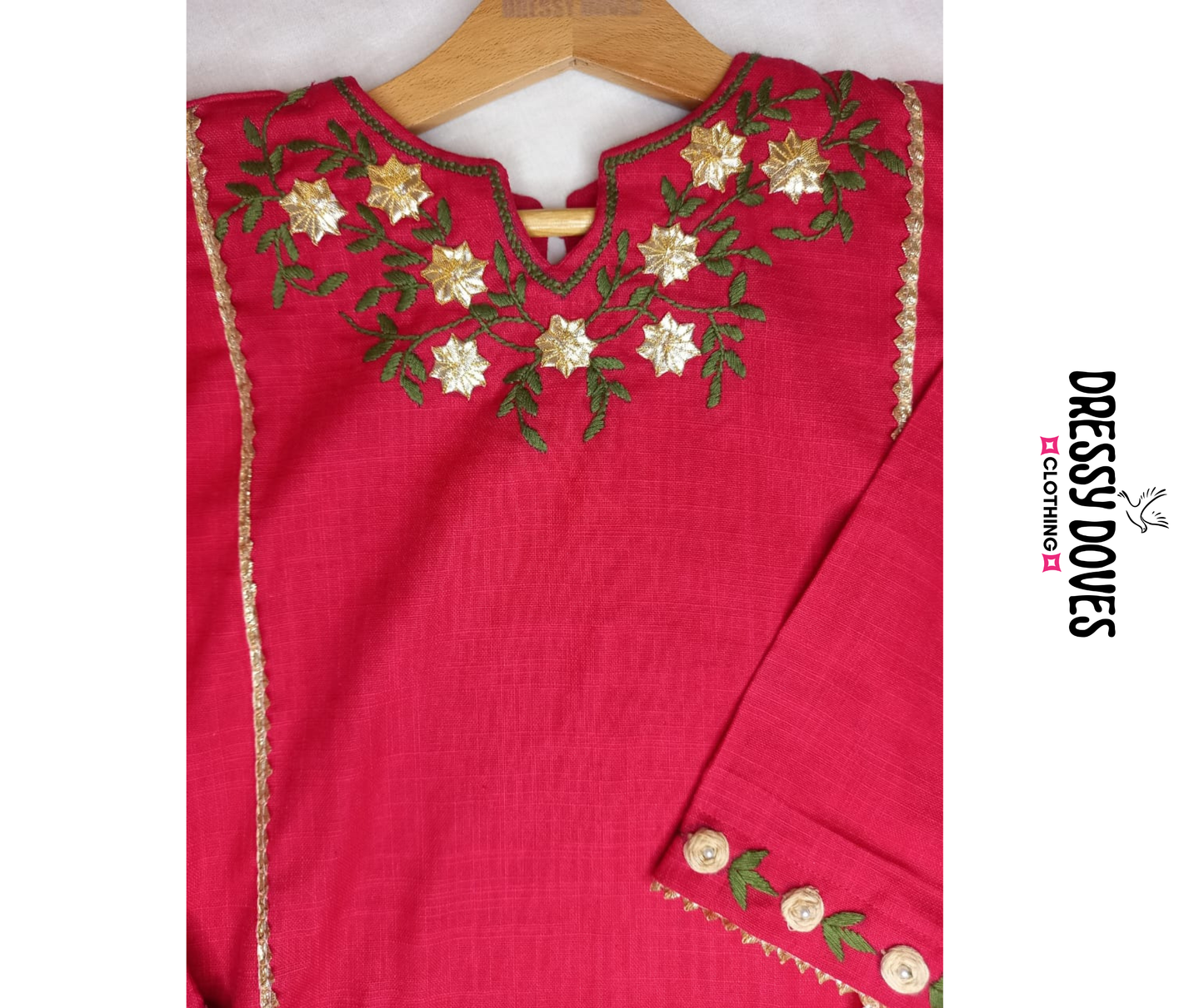 Pink Nova Hazara Hand Embroidery (2 Piece)