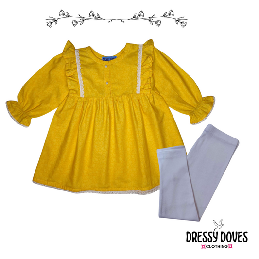 Summer Cotton-04F-Yellow (Frock+tight)