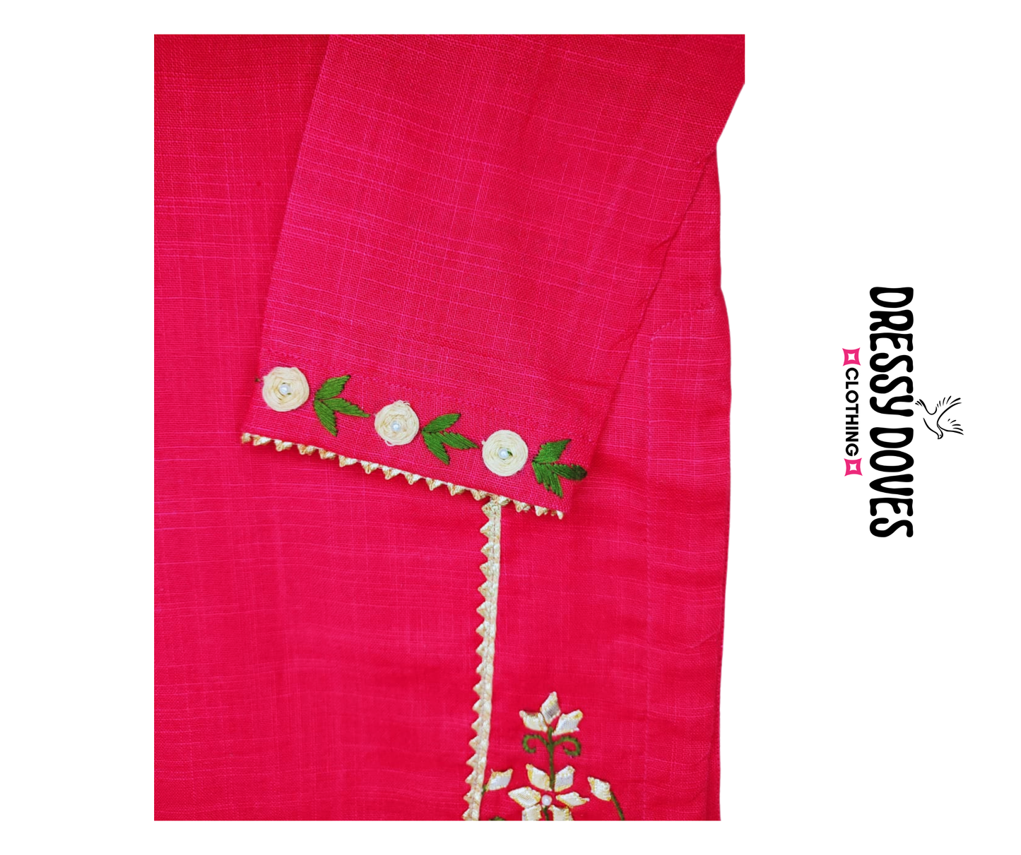 Pink Nova Hazara Hand Embroidery (2 Piece)