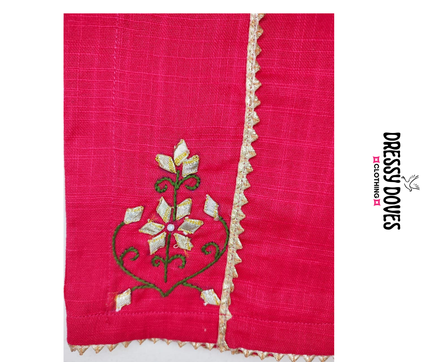 Pink Nova Hazara Hand Embroidery (2 Piece)