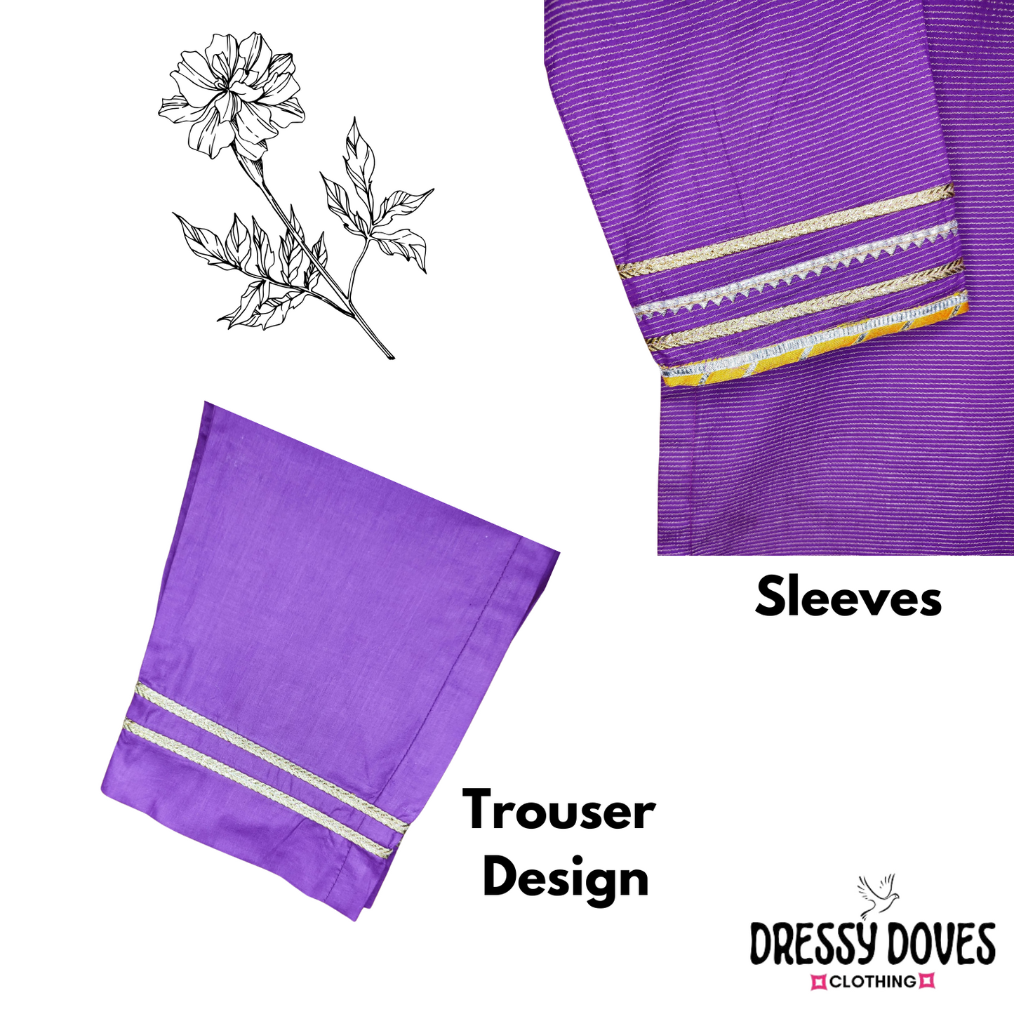 Summer Lawn-03T-Purple (Shirt+Trouser)