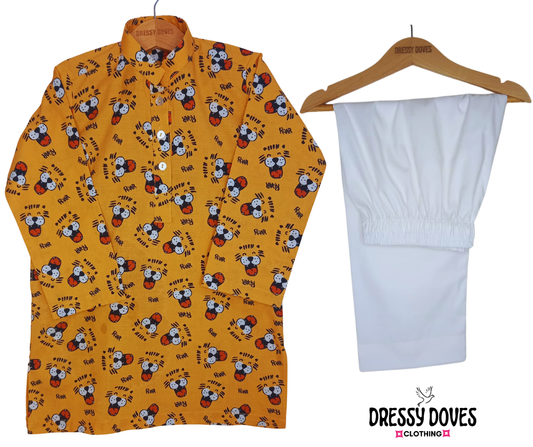 Kurta-Trouser (Tiger Printed)