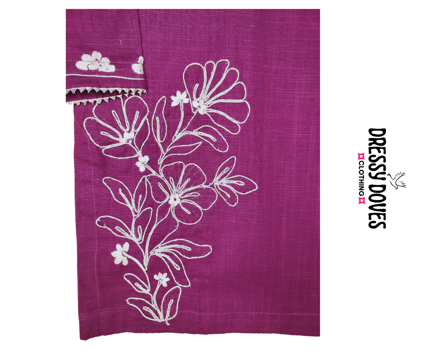 Lilly Violet Hazara Hand Embroidery (2 Piece)