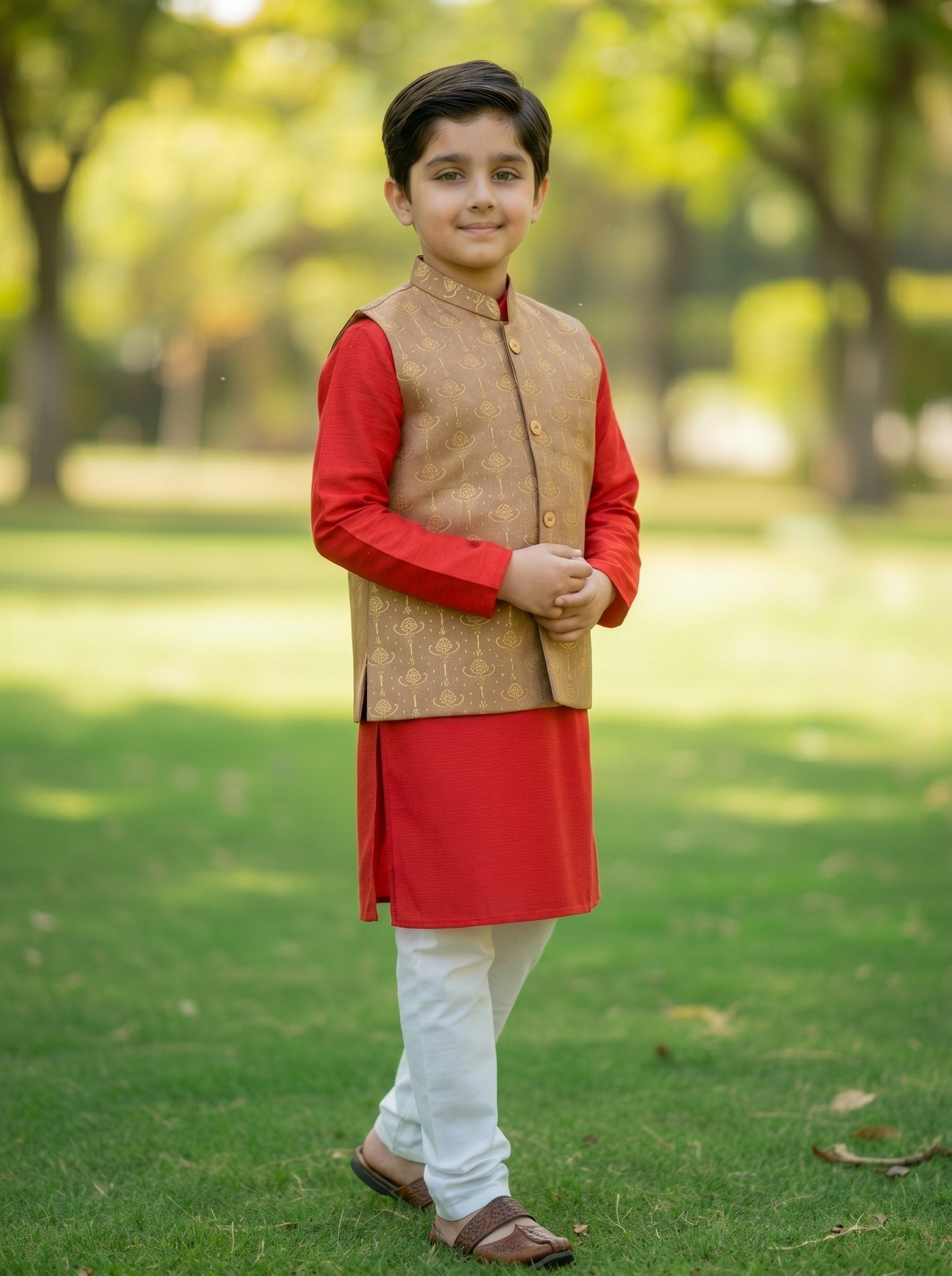 Waistcoat-Brown