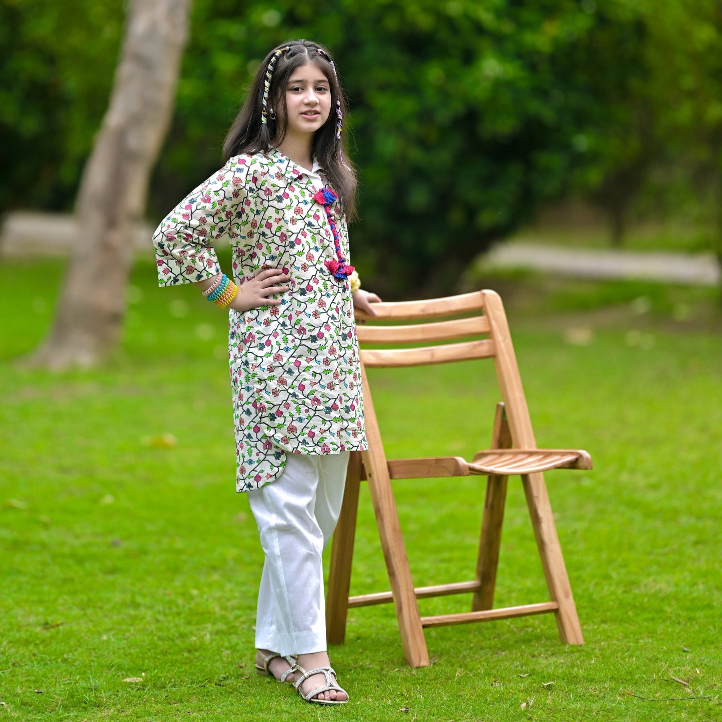 Summer Lawn 07K-White (Shirt+Trouser)