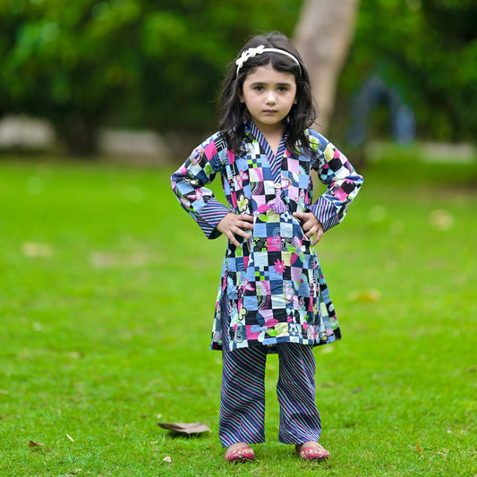 Summer Lawn-07K-Black (Shirt+Trouser)