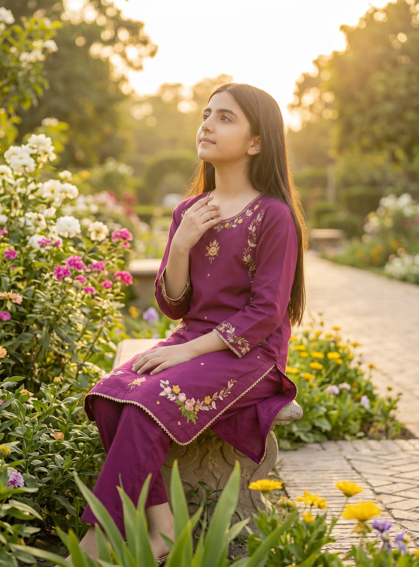 Marganda Gota Hazara Hand Embroidery (2 Piece)