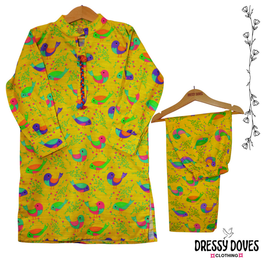 Khaddar KDR-Yellow (Shirt +Trouser)