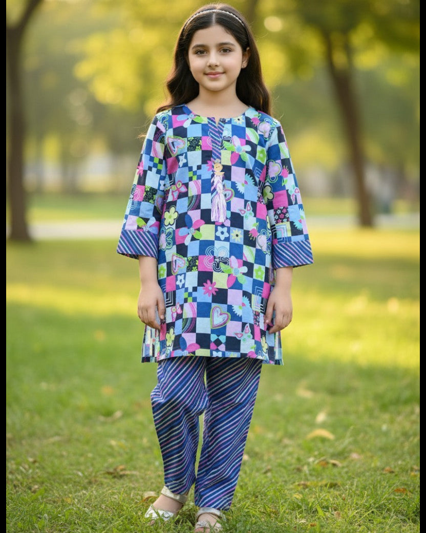 Summer Lawn-07K-Black (Shirt+Trouser)