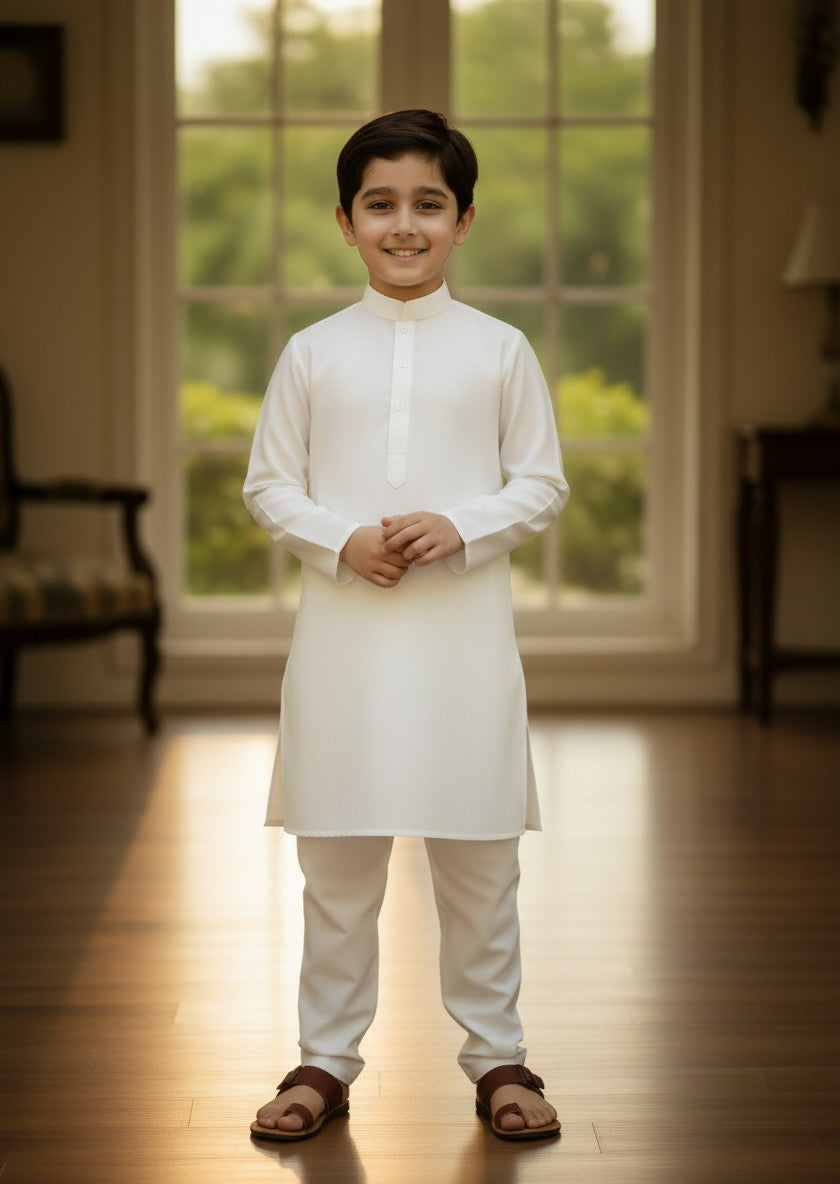 White Kurta and Trouser
