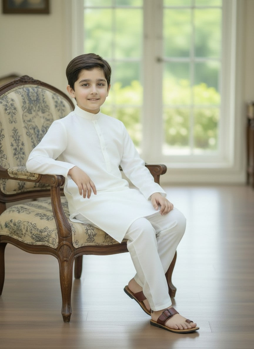 White Kurta and Trouser