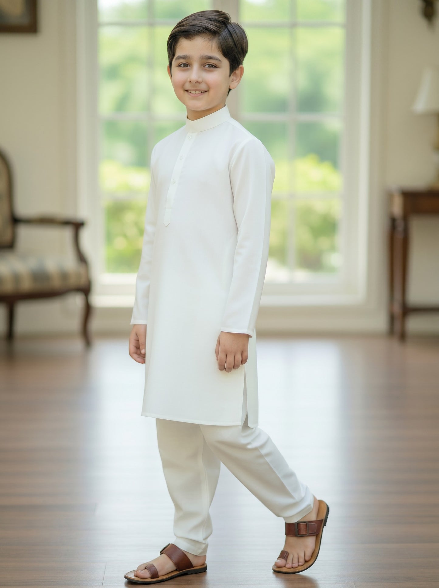 White Kurta and Trouser