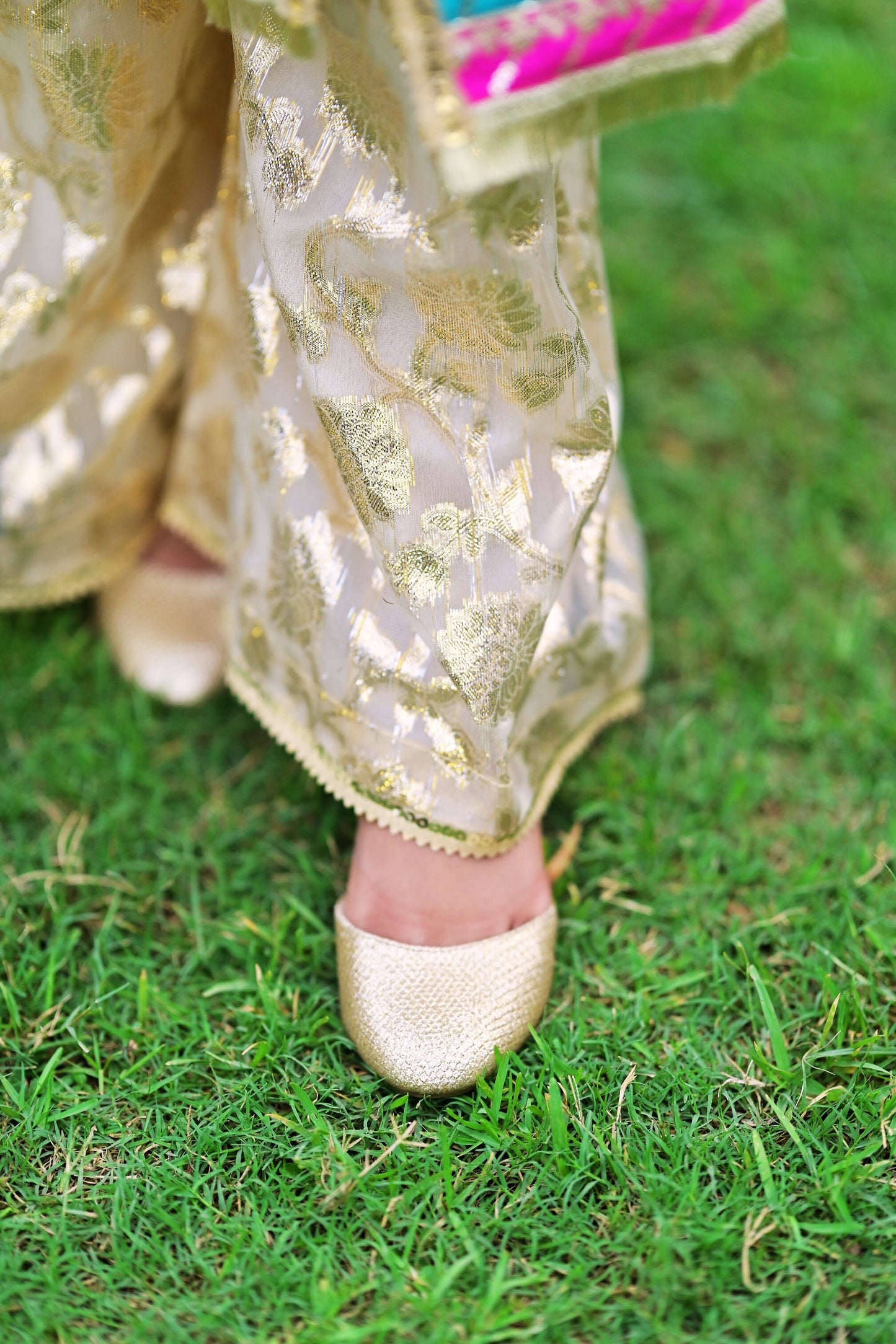 White Party Wear (Shirt+Trouser+Dupatta)