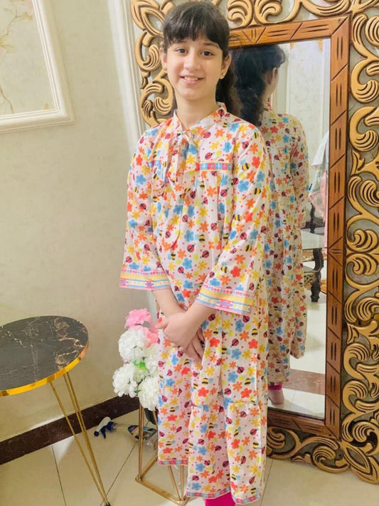 Summer Lawn-10K-Bee (Long Frock)